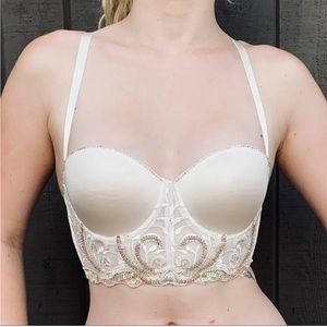 NWOT Bebe Bustier Sequin